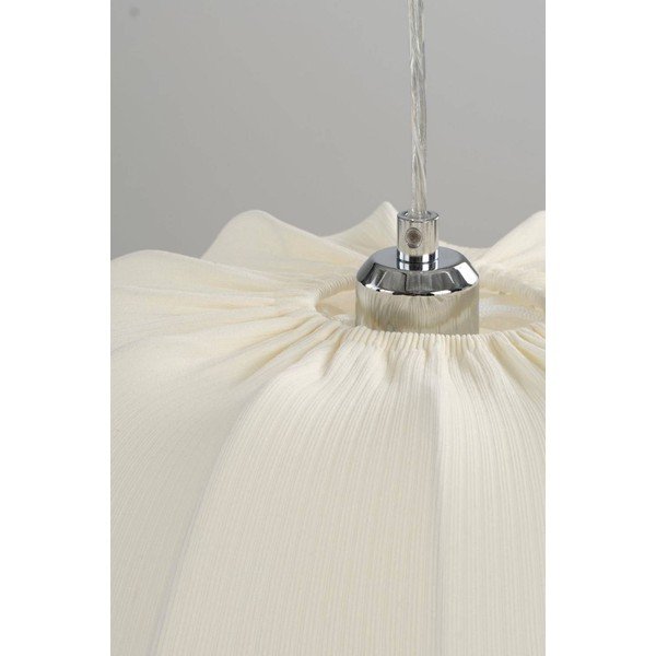 Krémové látkové závěsné svítidlo ø 42 cm Pion – Jotex-image-4