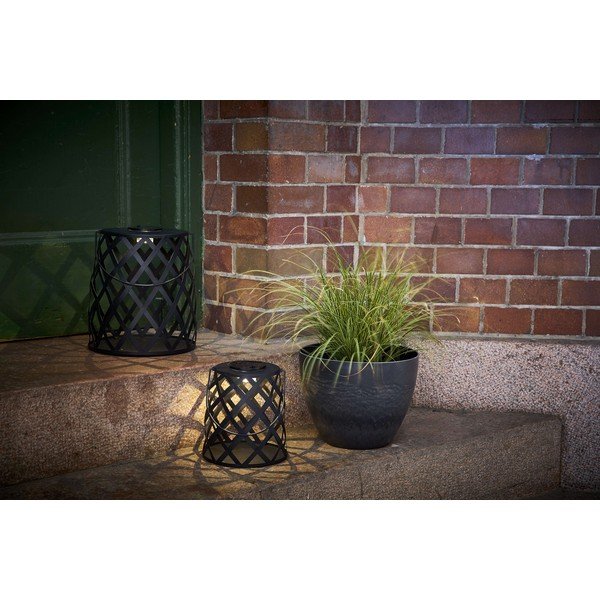 Černá LED lucerna Star Trading Calabria, výška 28 cm-image-4