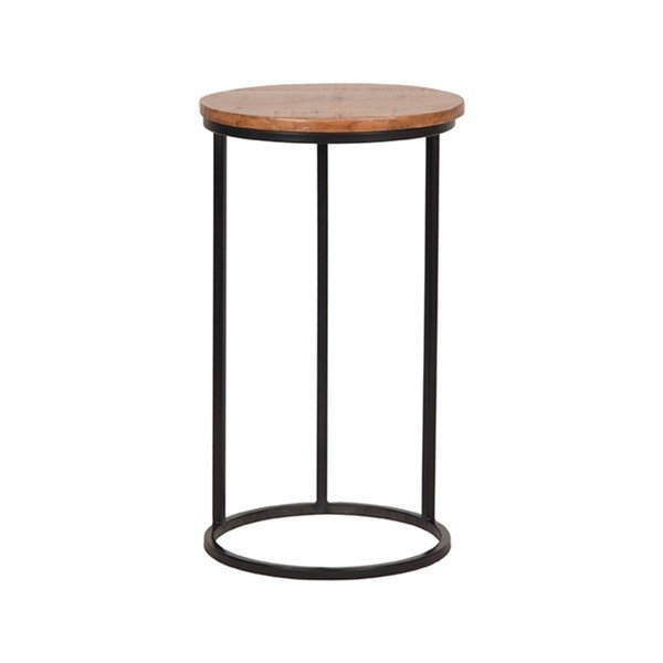 Kulatý odkládací stolek z mangového dřeva ø 35 cm Motion – LABEL51-image-1