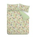 Zelené 3dílné povlečení na dvoulůžko/prodloužené 230x220 cm Birds In Bloom – RHS