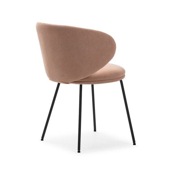 Světle růžová čalouněná jídelní křesla v sadě 2 ks Rush – Marckeric-image-4