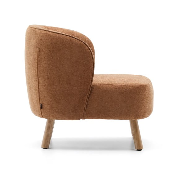 Žinylkové křeslo v terakotové barvě Ulit – Kave Home-image-3