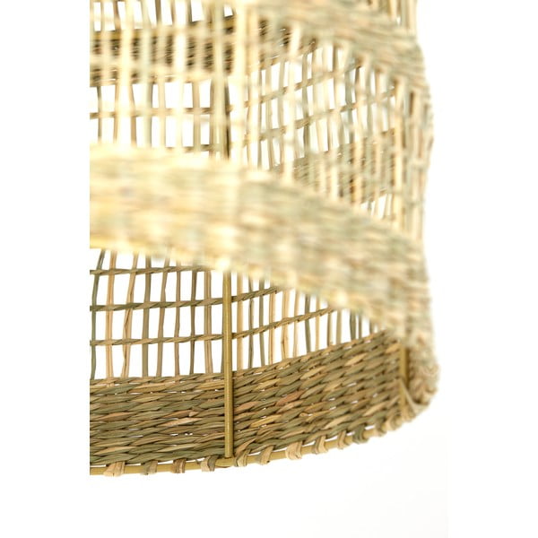 Závěsné svítidlo v přírodní barvě se stínidlem z mořské trávy ø 38 cm Sagar – Light & Living-image-1