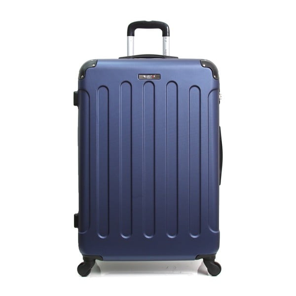 Tmavě modrý cestovní kufr na kolečkách Bluestar, 32 l