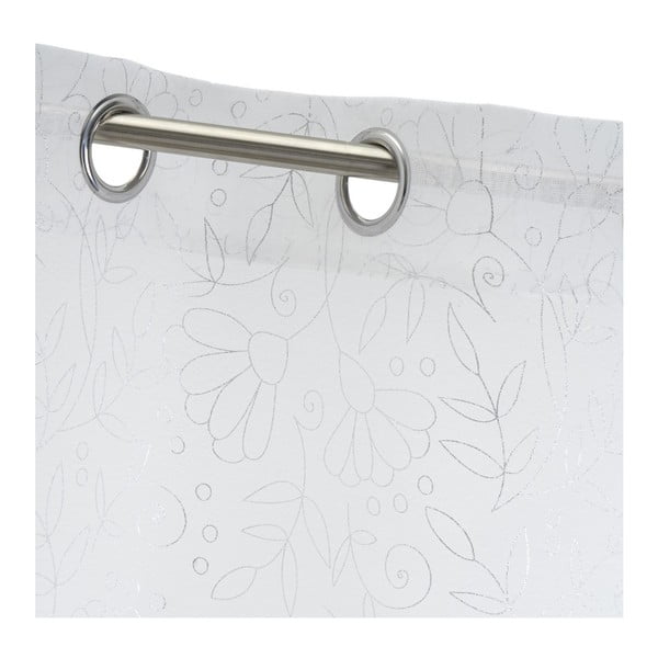 Bílá/ve stříbrné barvě záclona 140x260 cm Pucka – Casa Selección-image-4