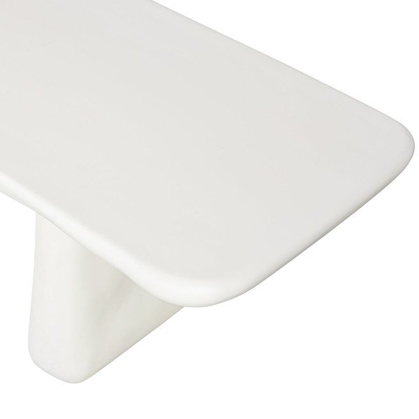 Slonovinová plastová zahradní lavice Loggia – WOOOD-image-3