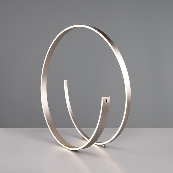 Šedá LED stojací lampa s hlasovým ovládáním/s ovládáním pomocí mobilní aplikace s kovovým stínidlem (výška 75 cm) Cinardi – CINQUE-image-4