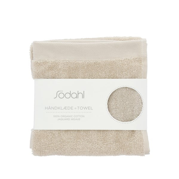 Béžový froté bavlněný ručník 40x60 cm Comfort – Södahl-image-3