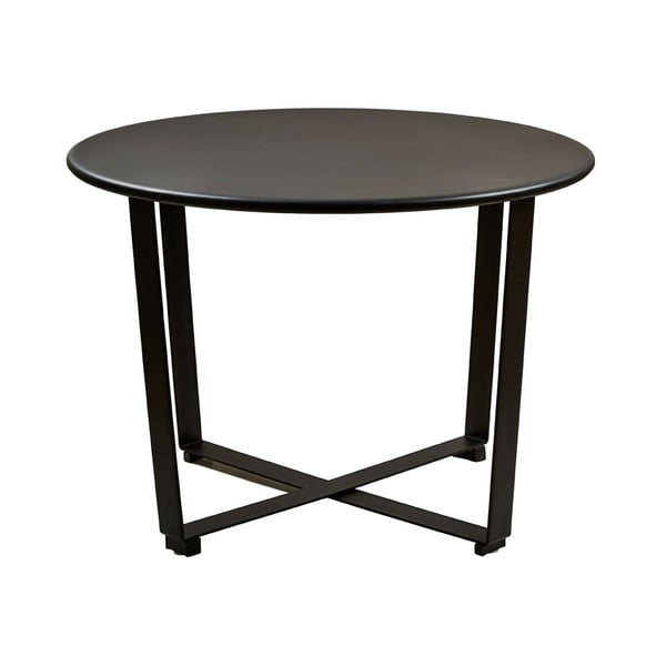 Černý kovový kulatý konferenční stolek ø 62 cm Wismar – Villa Collection