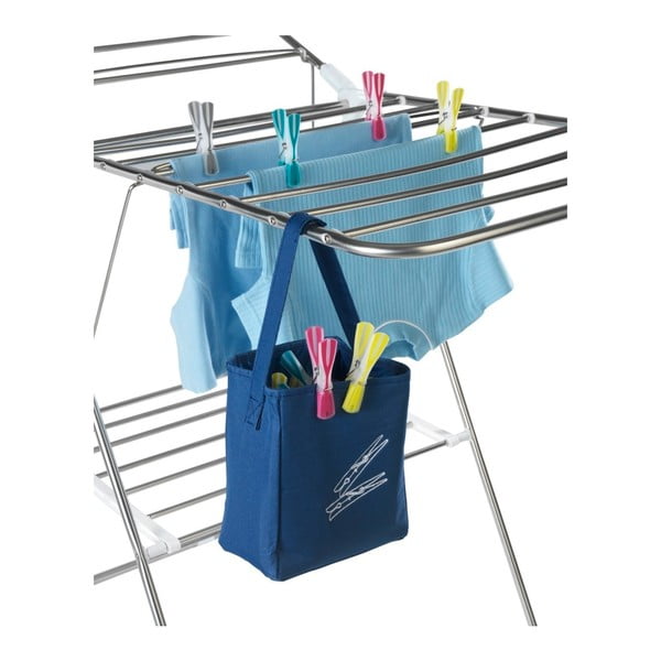 Modrý závěsný košík na kolíčky na prádlo Wenko Peg-image-3