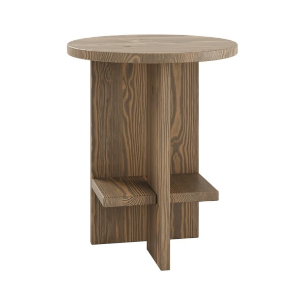 Hnědý kulatý konferenční stolek Rondure – Karup Design-image-1