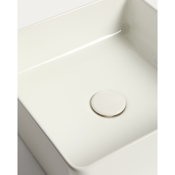 Bílé keramické umyvadlo 36,5x36,5 cm Ovara – Kave Home-image-3