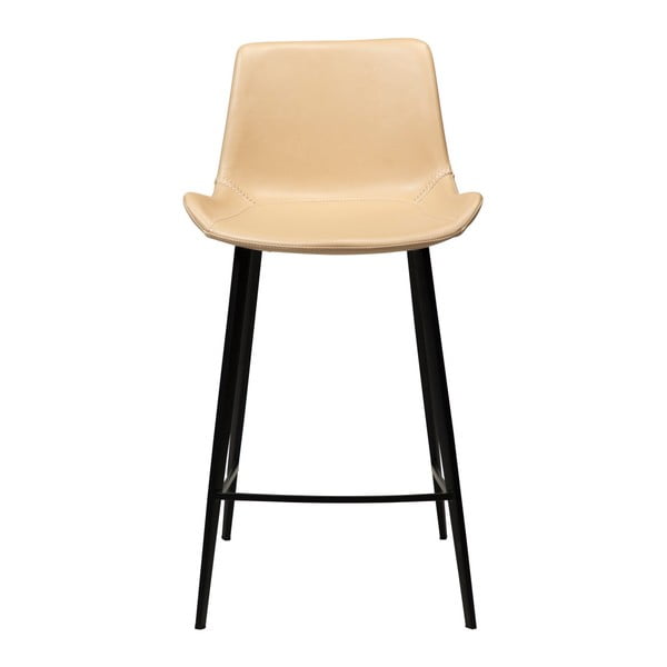 Světle hnědá barová židle z eko kůže DAN–FORM Denmark Hype, výška 91 cm