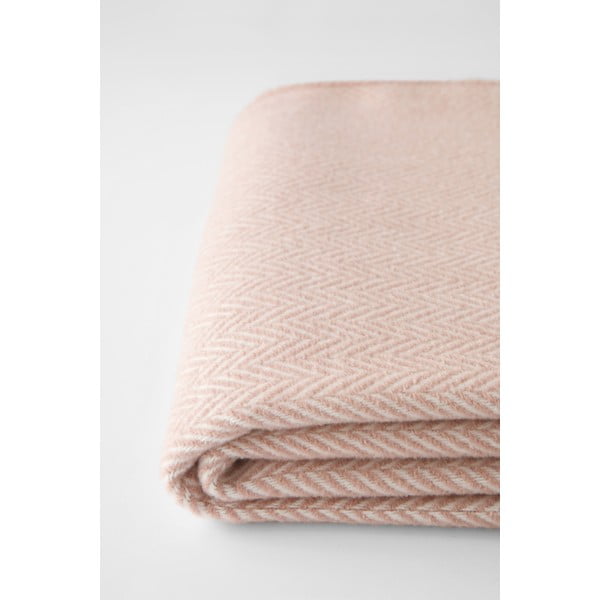 Růžový pléd s podílem bavlny Euromant Skyline, 140 x 180 cm-image-1
