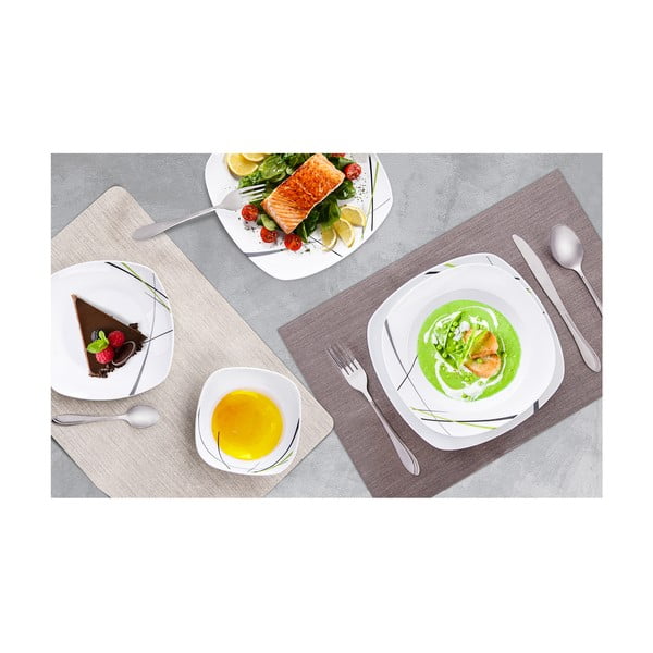 Nerezový příbor 24 ks ve stříbrné barvě Satin – Orion-image-2