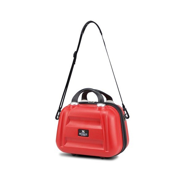Červený dámský příruční cestovní kufřík My Valice SMART BAG LASSO Make Up & Hand Suitcase-image-1
