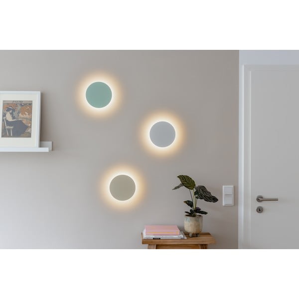 Světle žluté LED nástěnné svítidlo s časovačem/na dálkové ovládání na USB ø 19 cm Dot – Remember-image-2