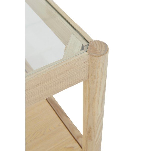 Konferenční stolek se skleněnou deskou v přírodní barvě 60x120 cm Class – Ellos Home-image-4