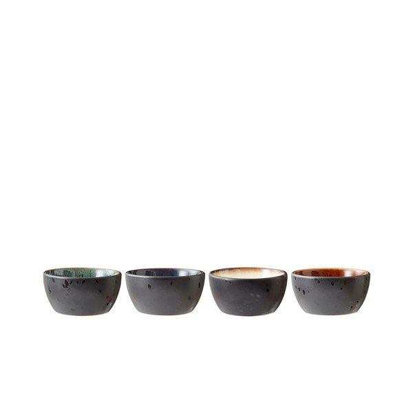 Černé keramické servírovací misky v sadě 4 ks 200 ml Gastro Black/Mix – Bitz