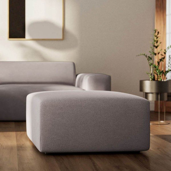 Šedá sametová podnožka Villet – Rodier-image-3