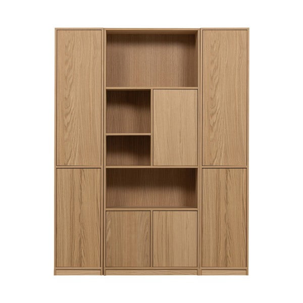 Modulární knihovna v dekoru dubu v přírodní barvě 157x199 cm Modulair – vtwonen