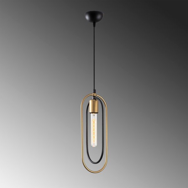 Závěsné svítidlo v černo-zlaté barvě Cerco – Opviq lights-image-3