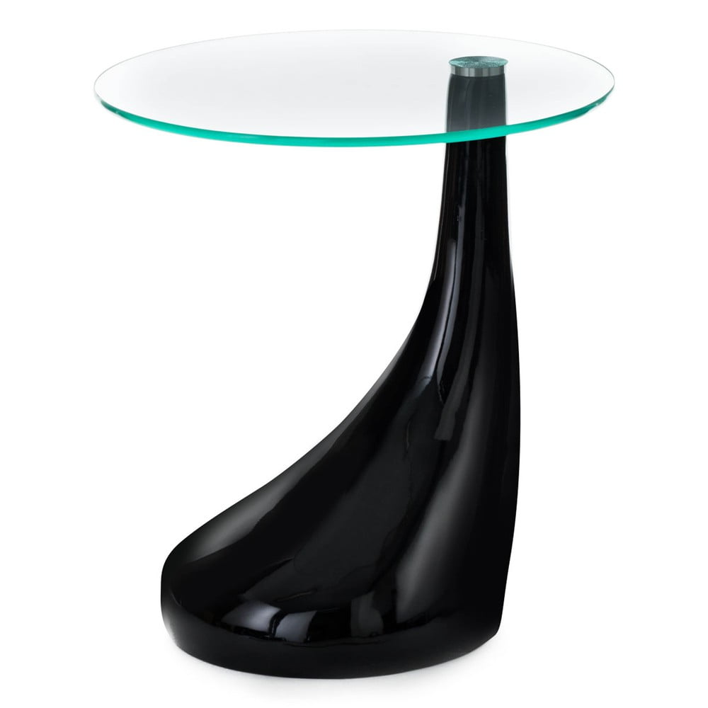 Kulatý odkládací stolek se skleněnou deskou ø 45 cm Pop - Tomasucci