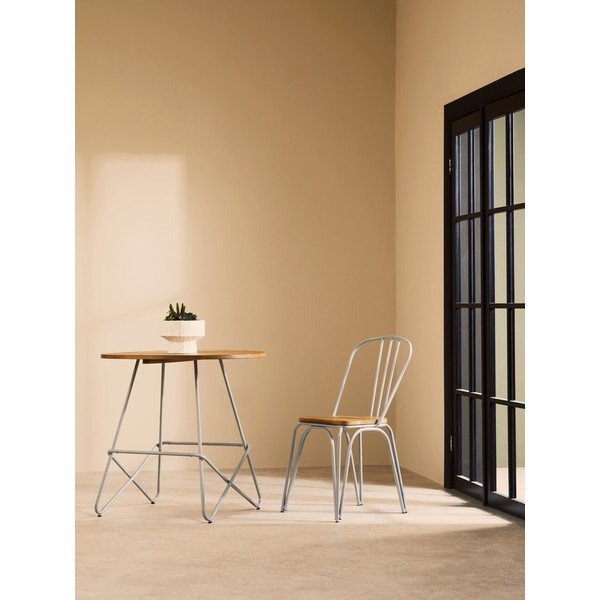 Kulatý jídelní stůl z jilmového dřeva ø 80 cm District – Premier Housewares-image-1