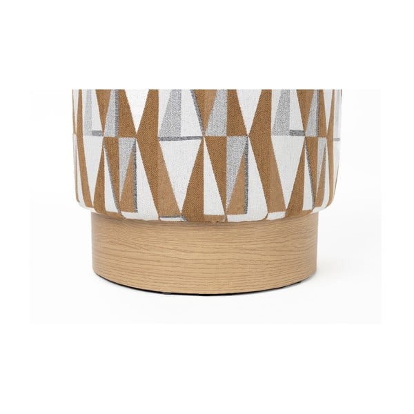 Hnědý taburet Ziggy – White Label-image-3