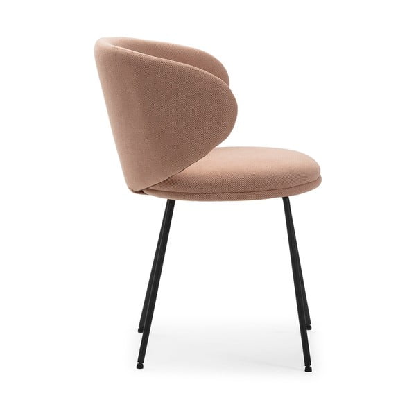 Světle růžová čalouněná jídelní křesla v sadě 2 ks Rush – Marckeric-image-3