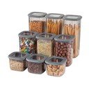 Plastové dózy v sadě 9 ks na potraviny Fresco – Hermia