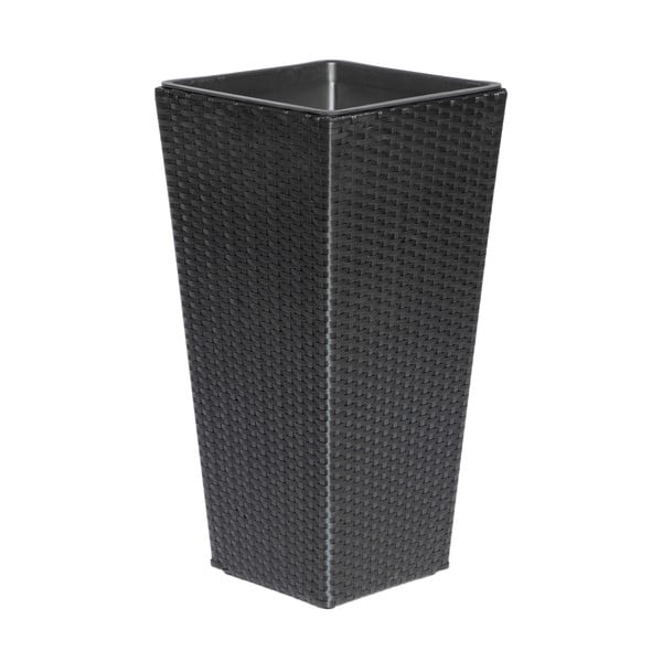 Černý zahradní květináč Bonami Essentials Rose-image-1