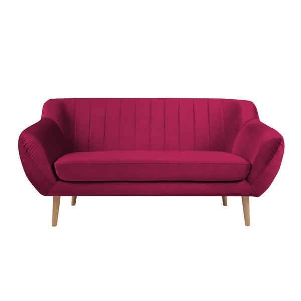 Růžová dvoumístná pohovka Mazzini Sofas Benito