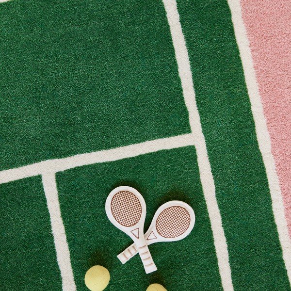 Dětský hrací koberec s příměsí vlny 88x150 cm Tennis – OYOY Mini-image-3
