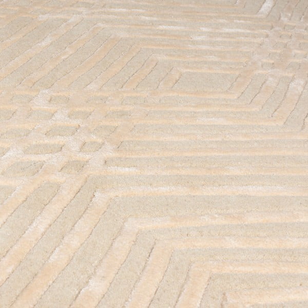 Béžový vlněný koberec Flair Rugs Diamonds, 160 x 230 cm-image-2