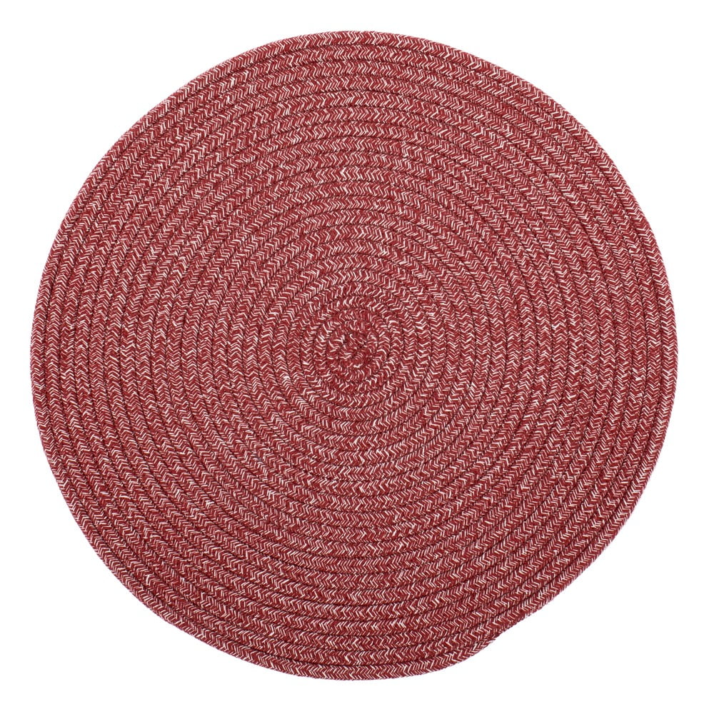 Růžové prostírání s příměsí bavlny Tiseco Home Studio, ø 38 cm