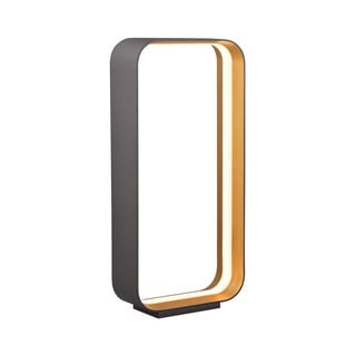 Černá LED stolní lampa s hlasovým ovládáním/s ovládáním pomocí mobilní aplikace s kovovým stínidlem (výška 61 cm) Cizione – CINQUE