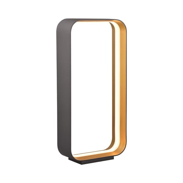 Černá LED stolní lampa s hlasovým ovládáním/s ovládáním pomocí mobilní aplikace s kovovým stínidlem (výška 61 cm) Cizione – CINQUE-image-1