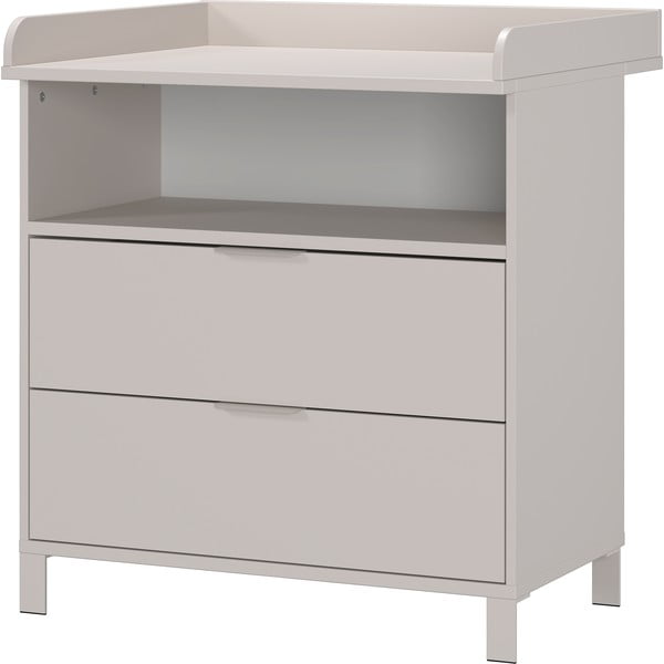 Krémová dětská komoda s přebalovacím pultem 89x102x77 cm Alkmaar – Germania-image-2