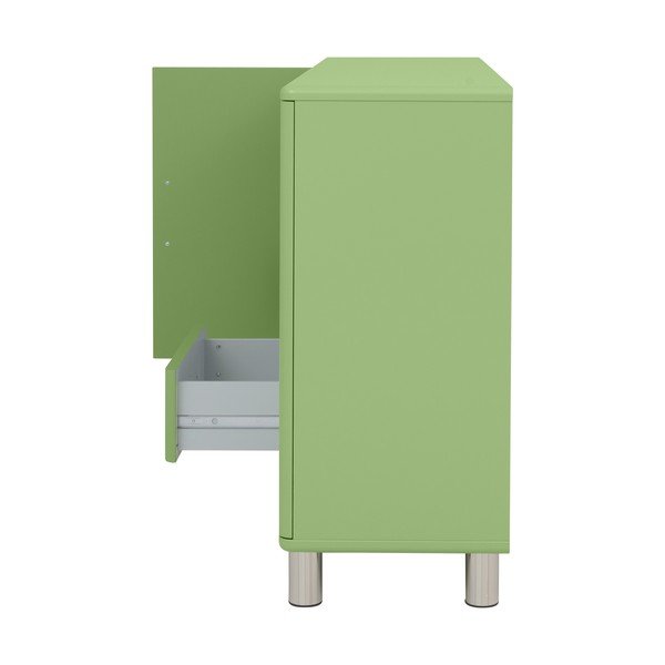 Zelená nízká komoda 146x92 cm Malibu - Tenzo-image-4