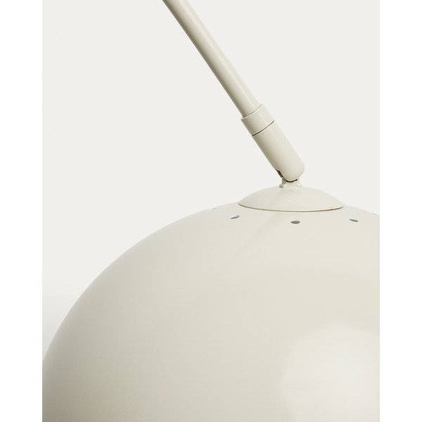 Bílá stojací lampa s kovovým stínidlem (výška 160 cm) Madali – Kave Home-image-3