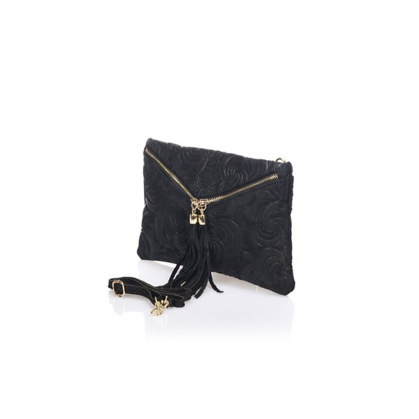 Černé kožené psaníčko Lisa Minardi Silvia-image-2