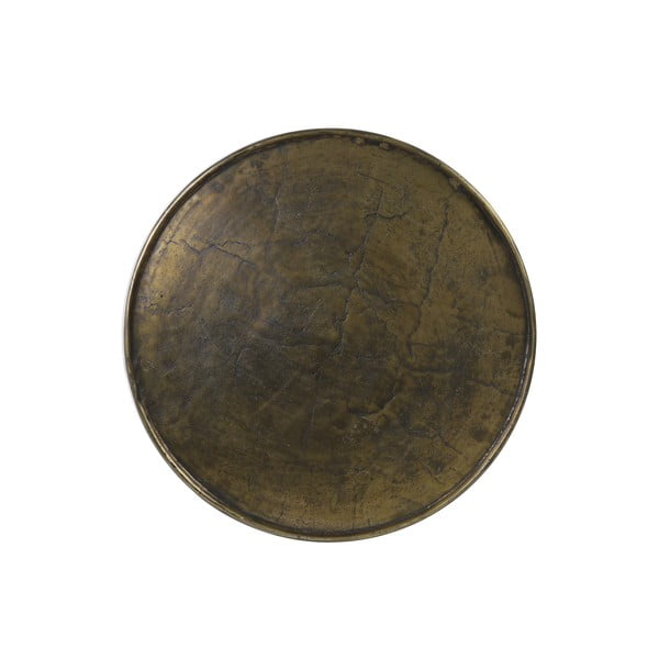 Kovový kulatý konferenční stolek v bronzové barvě ø 67,5 cm Babina – Light & Living-image-4