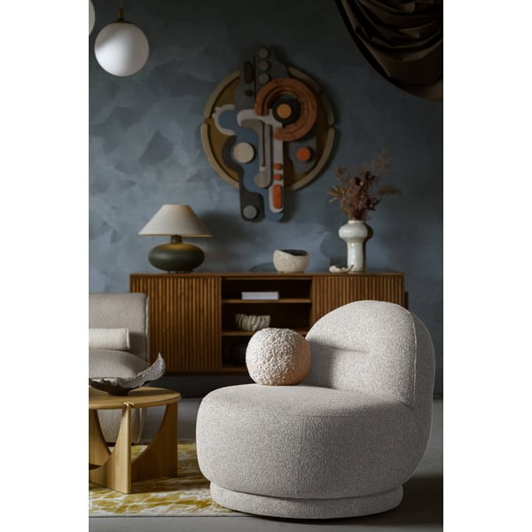 Světle šedé křeslo Ovo – Miuform-image-4