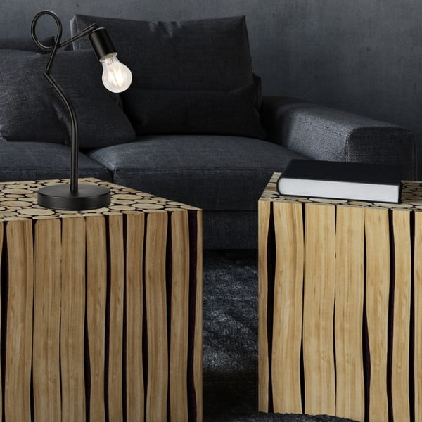 Černá stolní lampa, výška 42 cm Harry – LAMKUR-image-2