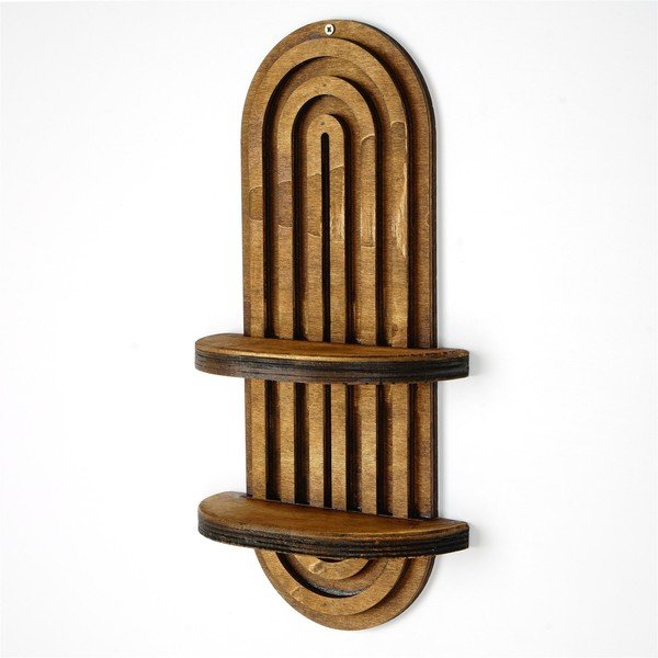 Hnědá patrová police 40 cm Raf – Kalune Design-image-1