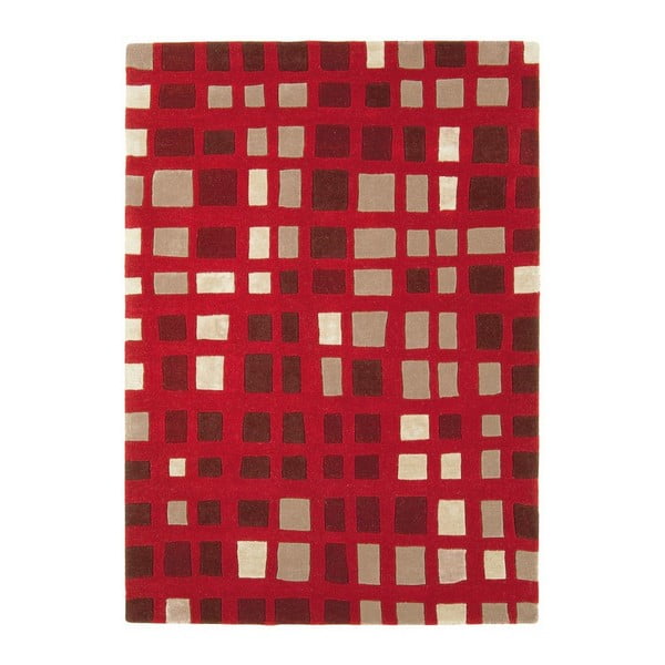 Vlněný koberec Plaza Red 120x170 cm