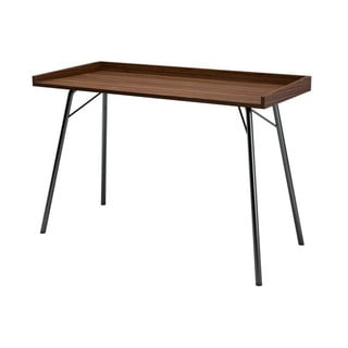 Pracovní stůl s deskou v dekoru ořechového dřeva 52x115 cm Rayburn – Woodman