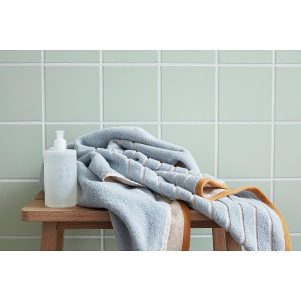 Modro-oranžová bavlněná osuška Hübsch Dora, 70 x 140 cm-image-4