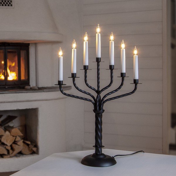 Černá vánoční světelná dekorace Bore – Star Trading-image-1